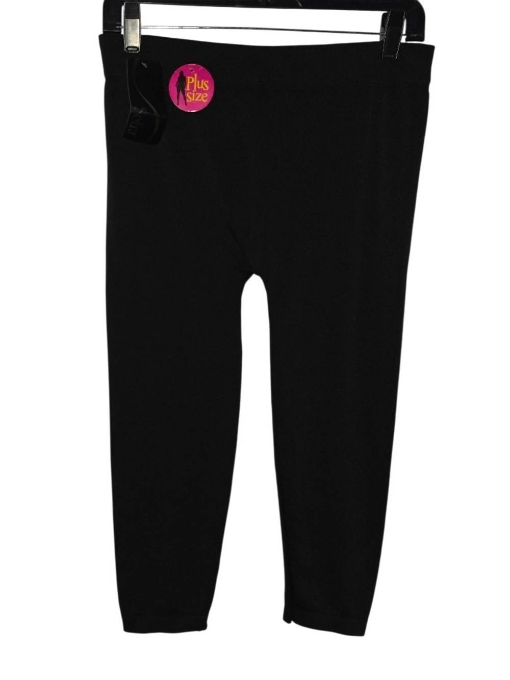 Sofra Black Capri Leggings Size Plus (XL-2X) NWT